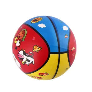 Children Bouncing Ball 21cm Basketball Sports Articles Inflatable Rubber Playground PVC Ball