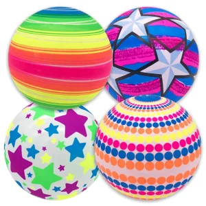 Children Play in Night 9 Inch LED Light Toy Ball 50g Playground Ball PVC Inflatable Ball