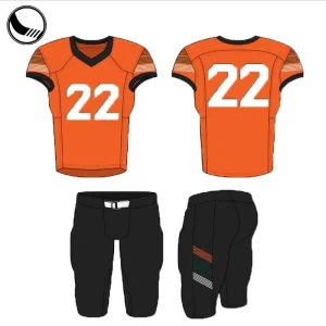 Children Printed Green Breathable Short Sleeve Football Jersey Black Design American Football Uniform
