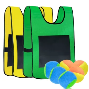 Children Throwing Dodge Ball Game Toy Vest Jersey Sticky Game Sticky Ball Children Outdoor Sports Parent Child Interactive Toys