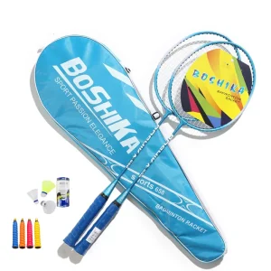 Children and Adults Set Iron Alloy Practice Badminton Rackets
