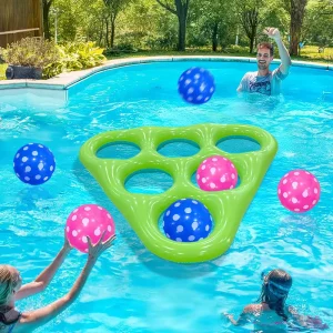 Children’s Outdoor Water Throwing Props Swimming Pool Entertainment Interactive PVC Triangle Inflatable Water Toys