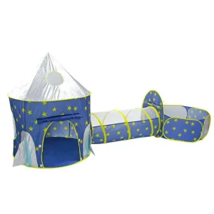 Children’s Play Kids Ball Pit Tents and Tunnels Rocket Shape Games Kids Tunnel Toy Tent Kids Play Tent House Indoor
