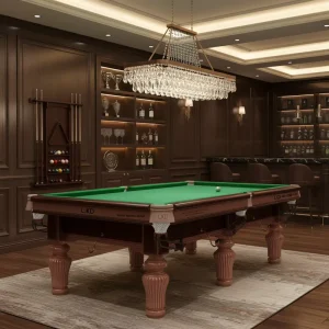 China Factory Made Luxurious Elegant Billiard Tables for Home and Club Applications