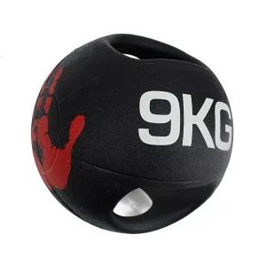 China Factory Price Custom Logo Double Handle Medicine Ball Personal Training Gravity Binaural Fitness Medicine Ball