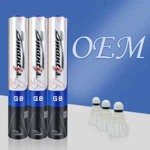 China Manufacture Goose Feather Professional Tournament Outdoor Training Badminton Birdie Shuttlecock High Durability