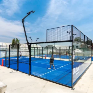 China Manufacture Professional Direct Selling Covered Outdoor Padel Court Sports Equipment Padel Tennis Court