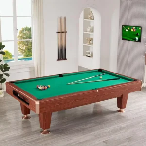 Chinese Billiard Supplier Newly Designed Table 8 9 Foot Solid Wood Bluestone Top Philippine Pool Table for Sale