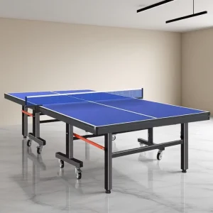 Chinese Sports Goods Supplier Modern Blue Foldable Indoor Table Tennis Table With Wheel
