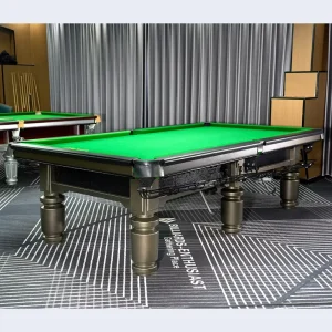 Chinese Style Professional Tournament 8 Ball Billiards Pool Tables 9ft Black Legs Heyball Table for Sale