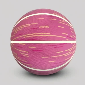 Chyros R003 Size 6 7 Rubber Basketball Nylon Wound Rubber Bladder Pink Texture Design Indoor Outdoor Training Flexible