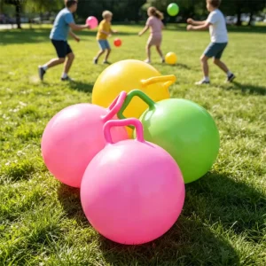 Colorful 9 Inch Durable Inflatable PVC Toy Ball Custom Logo Wearproof Kids Play Ball Bulk Order for Daily Sports Game