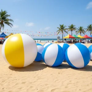 Colorful Giant Custom Beach Ball Various Size Color PVC Inflatable Beach Ball with LOGO