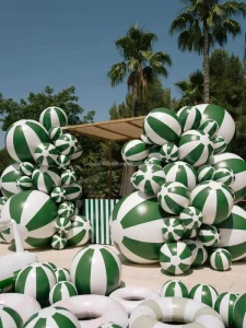 Colorful Giant Inflatable Beach Balls PVC Balloons Colorful Pool Party Floating Balls Summer Beach Toys