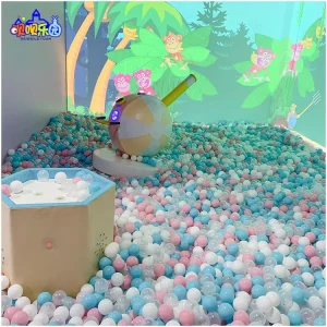 Colorful LDPE Plastic Inflatable Ocean Ball Pit Toy with Customized Logo for Kids Children