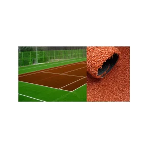 Colorful PE Artificial Grass 16mm Height Tennis Court Turf Carpet