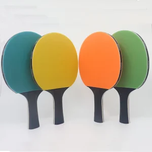 Colorful Table Tennis Racket With Black Wood