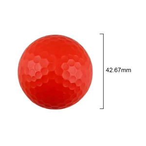 Colorful Two Piece Matte Golf Balls Custom Logo Practice Tournament Use Rubber Surlyn