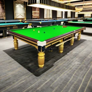 Commercial Billiards Snooker Table 7.8.9.12ft Options Gold Silver Black Red Colors 1000kg Weight