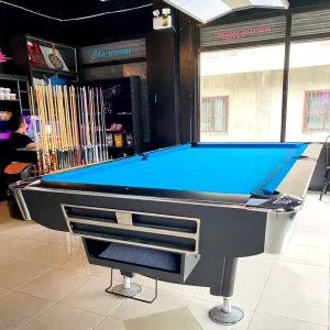 Commercial Club Slate American Style Billiard Pool Table 9 Feet