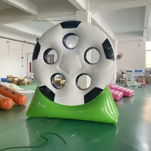 Commercial Custom Logo Inflatable Football Shooting Sport Game Inflatable Soccer Goal PVC Vinyl Soccer Sports Games for Kids