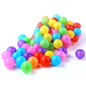 Commercial Grade Odorless Nontoxic Quart 100pcs Colorful Ball Soft Plastic Ocean Baby Toddler Toy Ball Pit Balls
