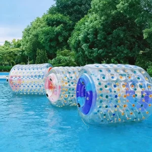 Commercial Kids Inflatable Water Rolling Ball Colorful Transparent Floating Amusement Toy for Summer Parent Child Water Parks