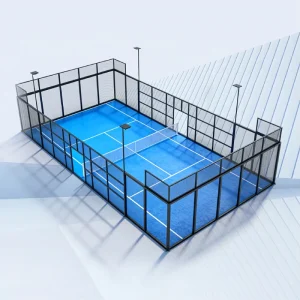 Commercial Outdoor Heavy Duty Galvanized Anti Rust Professional Paddle Tennis Court Net System Equipment