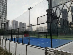 Commercial Series Pillar less Panoramic Padel Court for Premium Sports Clubs with 360 View Professional Padel Maker