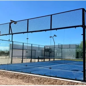 Commercial Series Pillar less Panoramic Padel Court for Sports Parks with 360 View Professional Padel Tennis Builder