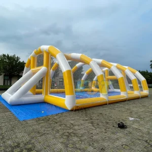 Commercial Sport Games Team Building Inflatable Soap Football Arena Inflatable Soccer Field Inflatable Football Pitch Tent