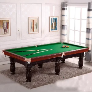 Commercial Standard Billiard Table with Pine Wood and Marble Surface Eco Friendly Durable Design for Household Use