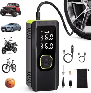 Compact Wireless Electric Portable High Pressure Car Bicycle Motorcycle Bike Ball Air Pump Tire Inflator