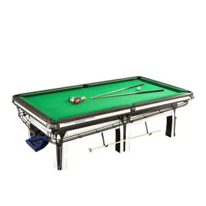 Competition Grade Chinese Style 8 Player Billiard Table Black Marble Blue Ball Return System for Adult Clubs