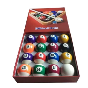Complete 16 Ball Stripes Pool Table Ball Set UK Standard
