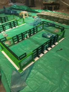 Complete Padel Court Solution Roof Cover Net Equipment Mobile Panoramic Court