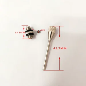 Copper Mini Hand Air Inflator Ball Pump with Needle for Soccer Football and Yoga Ball