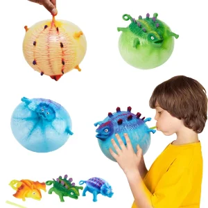Creative Strange Toys Rubber Inflatable Animal Vent Dinosaur Bobo Ball