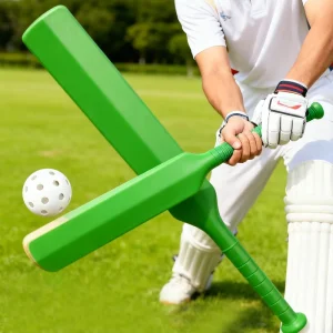 Cricket Bat and Ball Set Kids Size Durable Plastic for Training and Recreation Customization for Team Gift