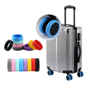 Cross border Best selling Ultra light Shock absorbing Suitcase Wheel Protectors Silicone Silent Noise reduction Caster Covers