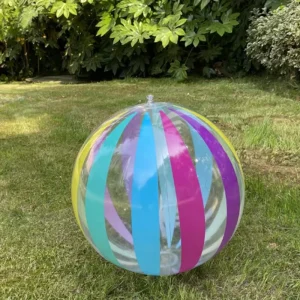 Cross border PVC Inflatable Striped Polka Dot Beach Ball 40cm Pressure Relief Custom made According