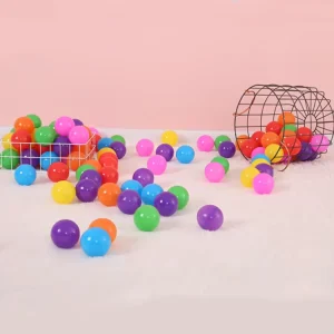 Crush Proof Durable Hollow Plastic Ocean Balls Lead Free Strong Play Pit Balls for Toddler Kids Indoor Playground