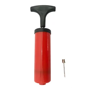 Current 6 Inch Mini Red PP Hand Pump with Steel Needle for Soccer Basketball Volleyball or Toy Balls
