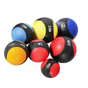Custom 1-10Kg Dual Colored Fitness Medicine Balls Hard Rubber 5 Kg for Strength Training Weight Medicine Balls