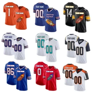 Custom 15-Person American Football Uniform Sublimation Rugby Shirt Set for Men for Rugby and Football Players
