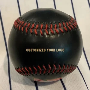 Custom 9 Inch PU Leather Softball Baseball Balls Outdoor Game Suitable Custom Logo Baseballs