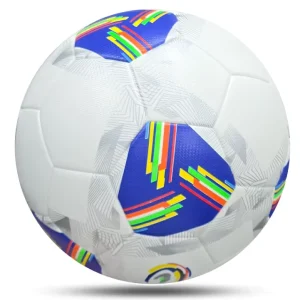 Custom Adult Size 5 Soccer Ball Thermal Bonded Leather PU Wear Resistant Durable
