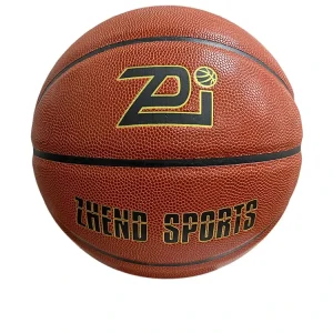 Custom Basketball Ball Fashion Brown Black Pu Leather Size 7 Basketball