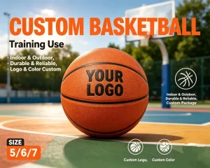 Custom Basketball Size 5 6 7 for Training Match or Promotion OEM Design Logo Printing and Packaging Support