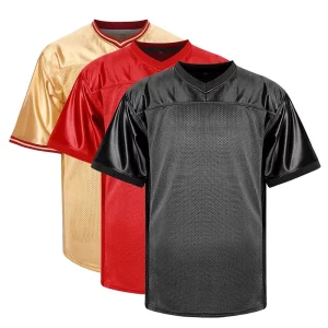 Custom Blank American Football Wear Mesh Athletic Sports T Shirt Rugby Jersey Uniforms Hip Hop Jersey for Party